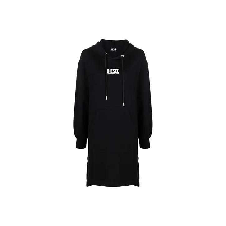 DIESEL Long-Sleeved Dresses Women's Black-0