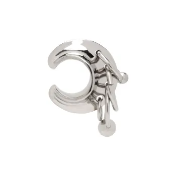 Jean Paul Gaultier Clip On Earrings Unisex Silver