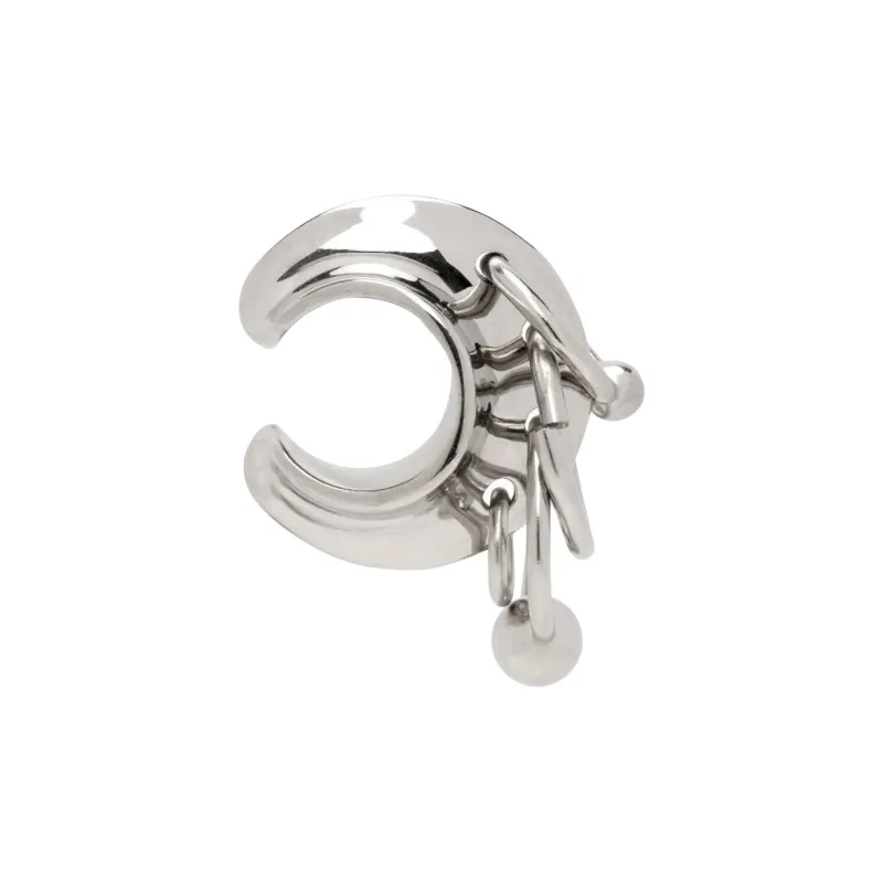 Jean Paul Gaultier Clip On Earrings Unisex Silver-0