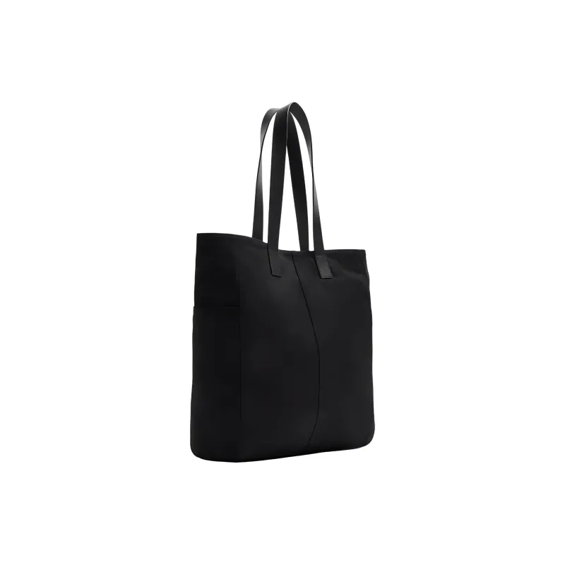 ZARA Cotton Tote Bag, Shopping Bag, Handbag Regular Men's Black-1