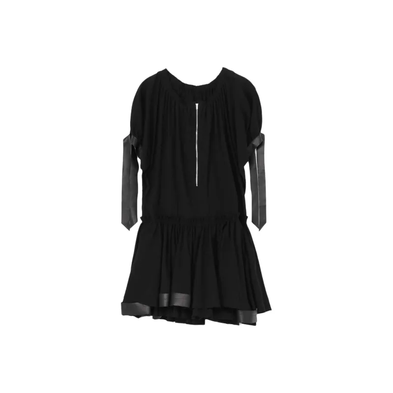 Yohji Yamamoto SS24 Short Sleeved Dresses Women's Black-0
