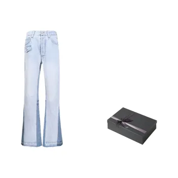 ONOFFON Flared Pants Jeans Unisex Blue