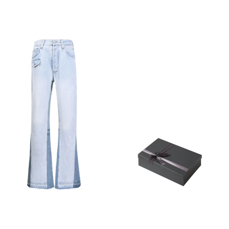 ONOFFON Flared Pants Jeans Unisex Blue-0