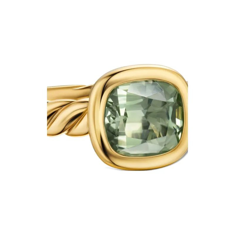 David Yurman 18K Yellow Gold Dy Mercer® Prasiolite Ring-4