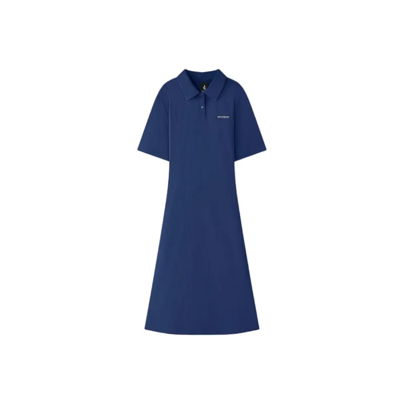 Skechers Short Sleeved Dresses Women's Medieval Blue-0
