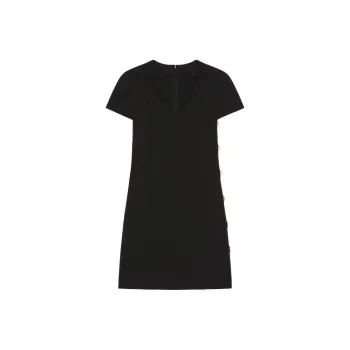 Givenchy V Neck Short Sleeved Mini Dress