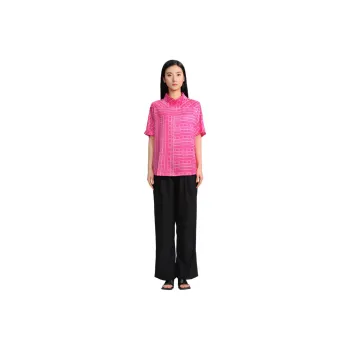 Blood Glitter Casual Pants Women's Black