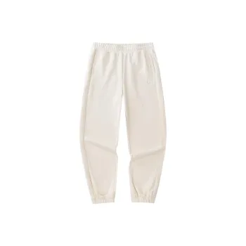 Anta Life Collection Knitted Sports Pants Women's White Duck Down