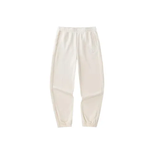 Anta Life Collection Knitted Sports Pants Women's White Duck Down