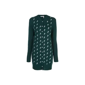 Chloé Long Sleeved Dresses Women's Green