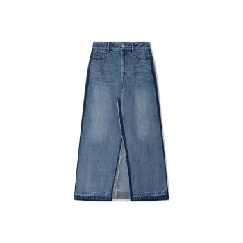 COVERINS Denim Long Skirt Women's Blue