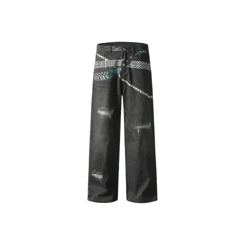 YUZHAOLIN Jeans Unisex Black