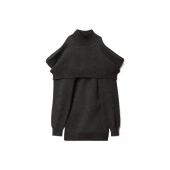 Alexander Wang Knitted Cold shoulder Mini Dress