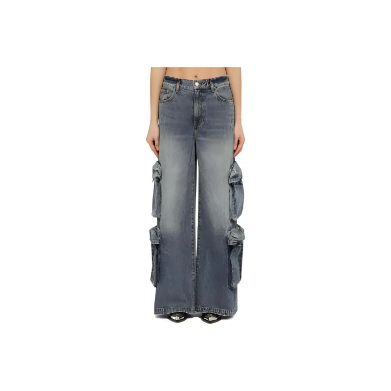 AMIRI Wide Leg Cargo Jeans-0