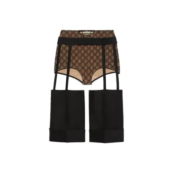 GUCCI Casual Shorts Women's Black