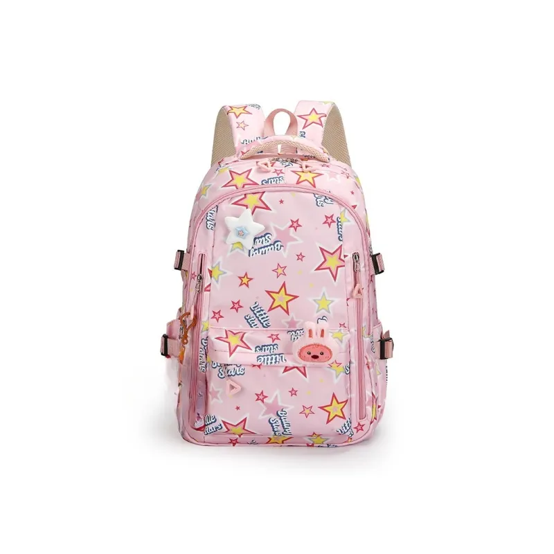 AIBAG Nylon Backpack Unisex White/black/pink/purple/blue-12