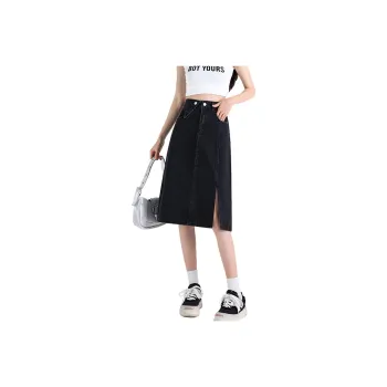 Concubine Zhu Denim Dress Women's Black Gray