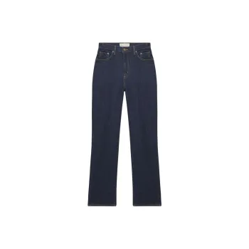 ARITZIA Denim Forum Rowan Curve Fit Super Hi Rise Straight Jean Jeans Women's Dark Blue/Dark Blue