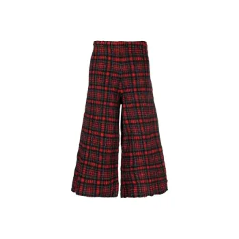 Daniela Gregis Tartan Wide leg Trousers