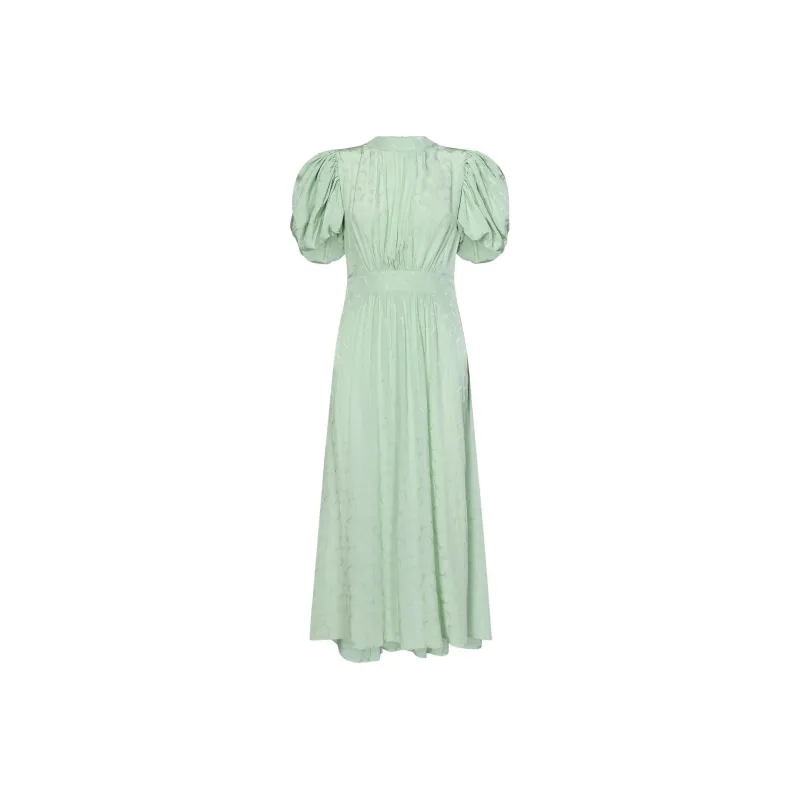 Rotate Floral jacquard Midi Dress-0