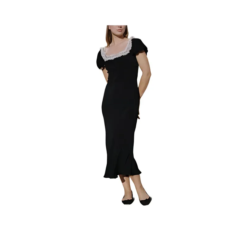 DOEN ROWAN DRESS Short-Sleeved Dresses Women's Black-0