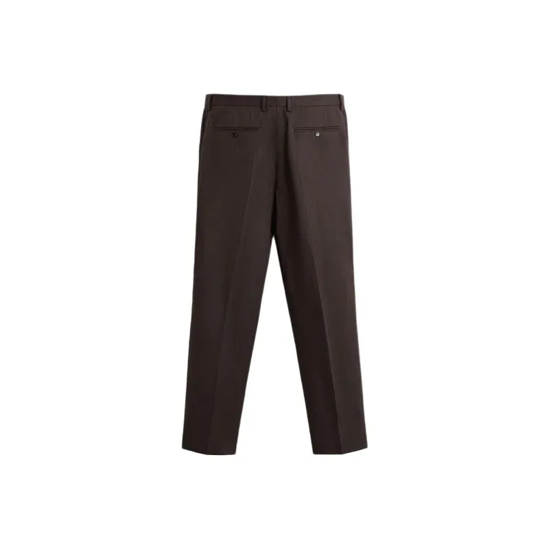ZARA Suit Trouser Men's Dark Brown-1