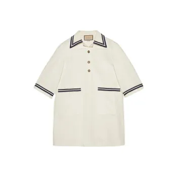 GUCCI Short Sleeved Dresses Women's White