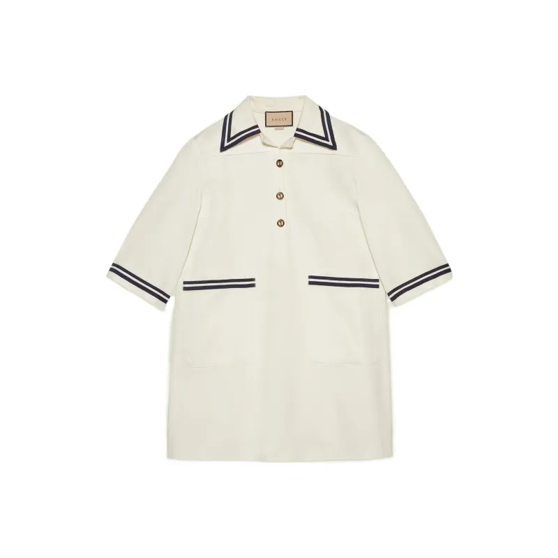 GUCCI Short Sleeved Dresses Women's White-0