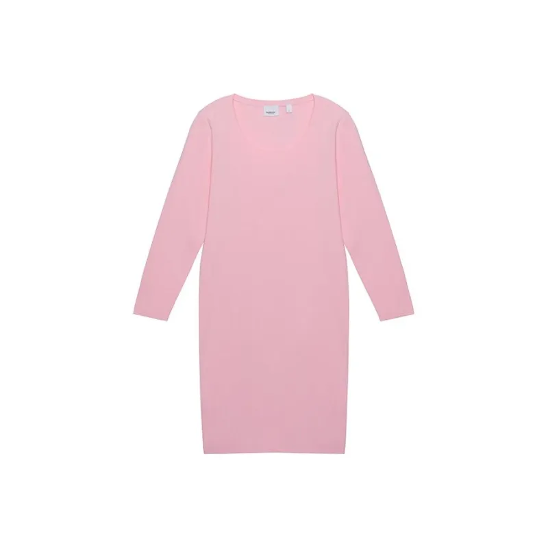 Burberry Long Sleeved Dresses Women's Orchid Powder-0