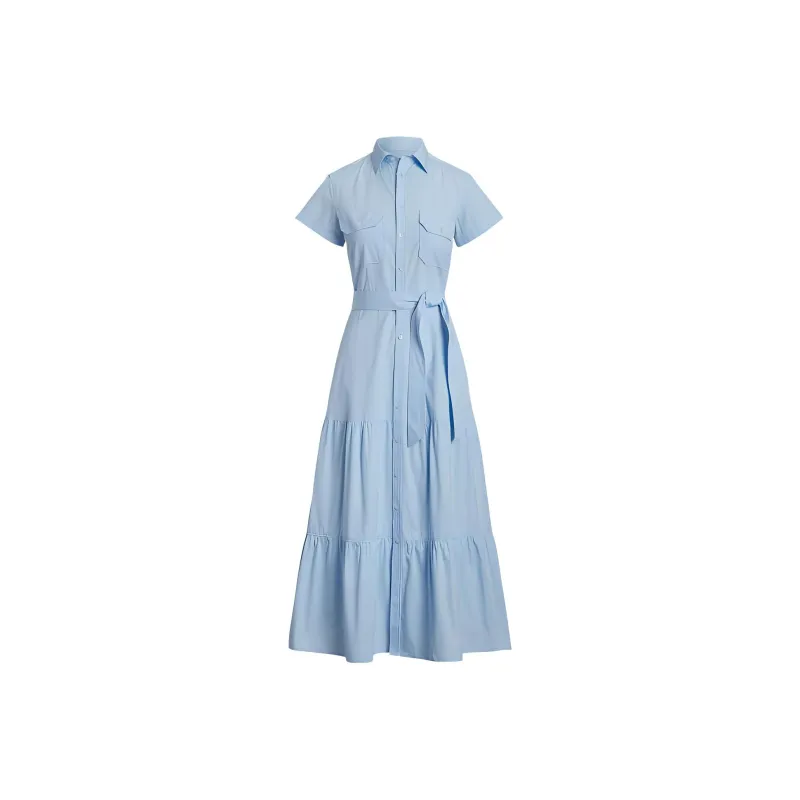 Polo Ralph Lauren Short sleeve Cotton Shirt Dress-0