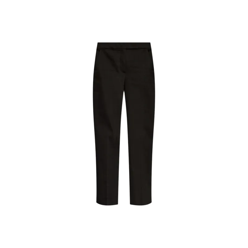MaxMara Okra Pleat Detailed Cropped Trousers-0