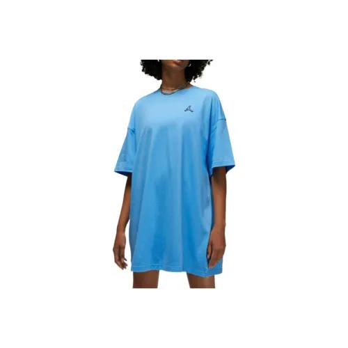 JORDAN Essentials Short Sleeved Dresses Women's Blue