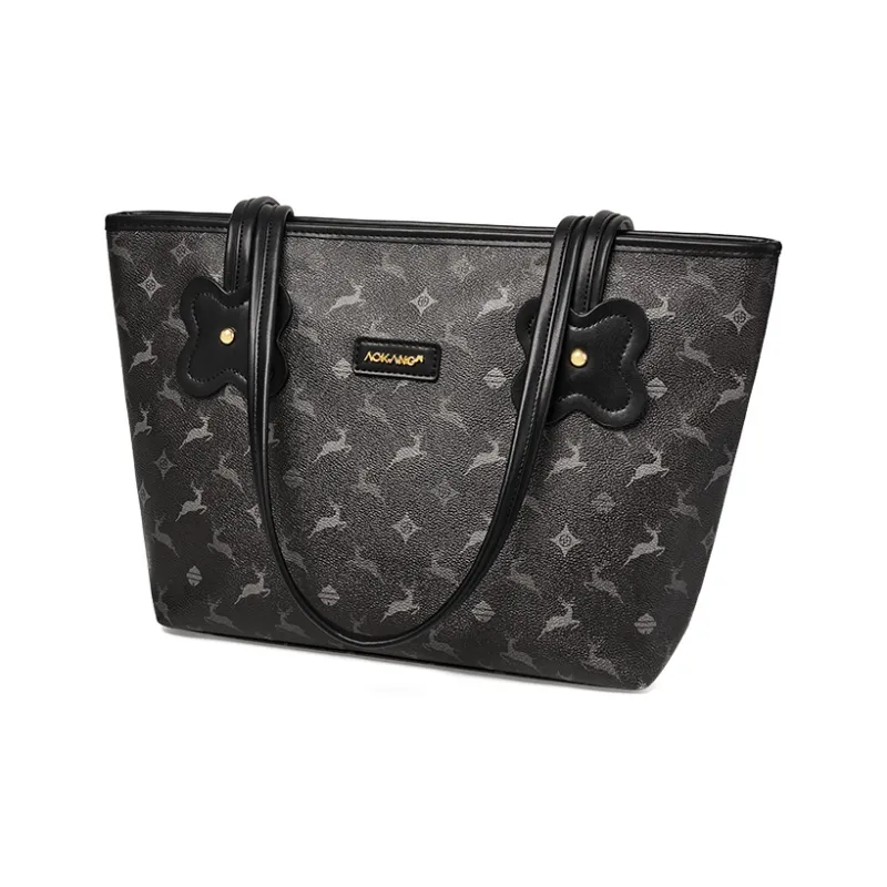 AOKANG PVC Tote Bag, Shopping Bag, Shoulder Bag Regular Women's White/Coffee/Black/Blue-8