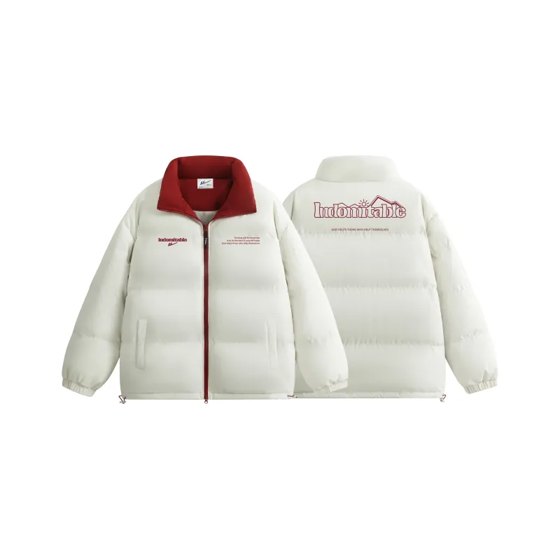 Warrior Ride The Wind Collection Open Ended Smile Collection Puffer Jacket Unisex-27