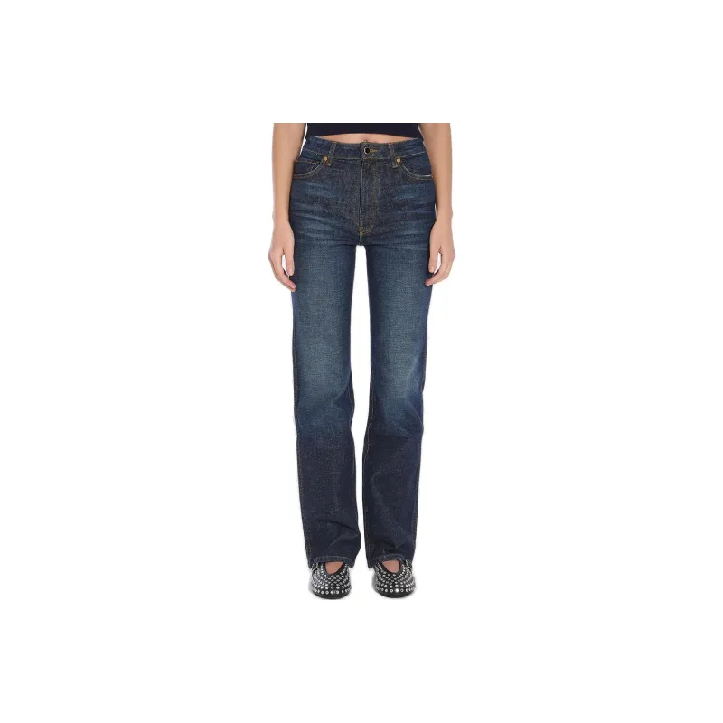 KHAITE Danielle High Waisted Jeans-0