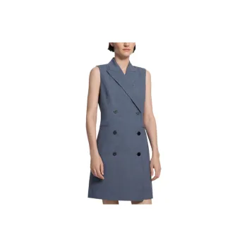 THEORY Sleeveless Dresses Women's Blue Gray