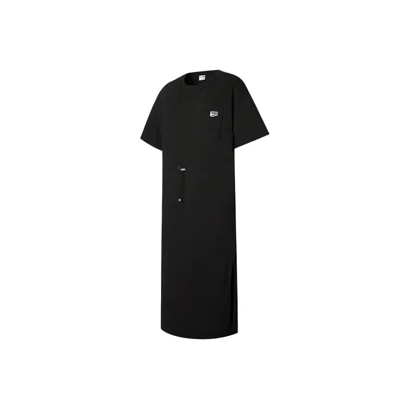 PUMA Short Sleeved Dresses Women's Black-0