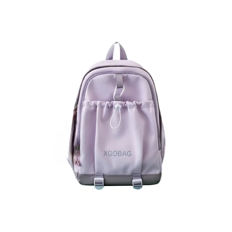 AIBAG Nylon Backpack Unisex White/Black/Purple/Yellow/Green/Brown-7