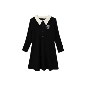 Adeworn Long Sleeved Dress Women's Black