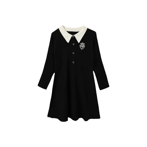 Adeworn Long Sleeved Dress Women's Black