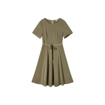 FINITY Short Sleeved Dresses Women's Khaki Yellow