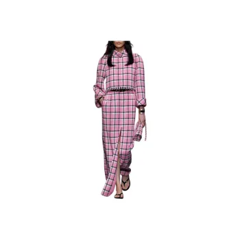 CHANEL 24 Spring New Arrivals Long-Sleeved Dresses Women's Multicolor