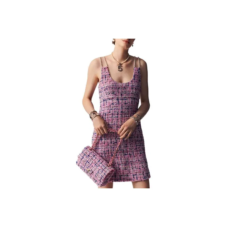 CHANEL SS23 Slip Dresses Women's Multicolor-0