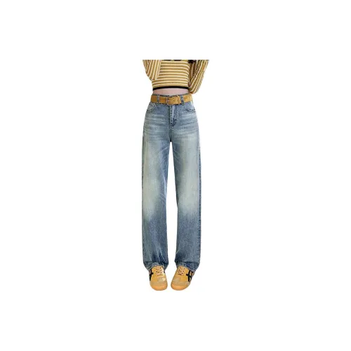 SITOL Jeans Women's Vintage Blue