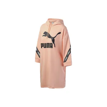 PUMA Long Sleeved Dresses Women's Pink
