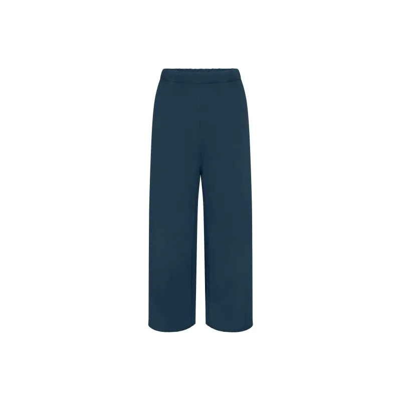SKIMS SS25 FRENCH TERRY WIDE LEG PANT Casual Pants Women's INDIGO/Indigo-0
