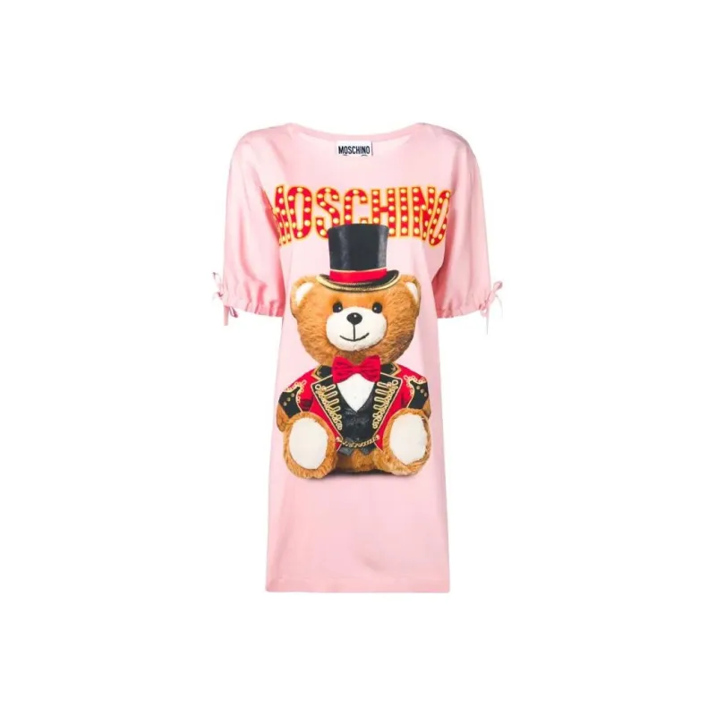 MOSCHINO Short-Sleeved Dresses Women's Pink-0