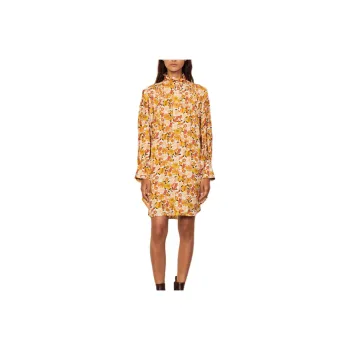 Sandro Long-Sleeved Dresses Women's Brown