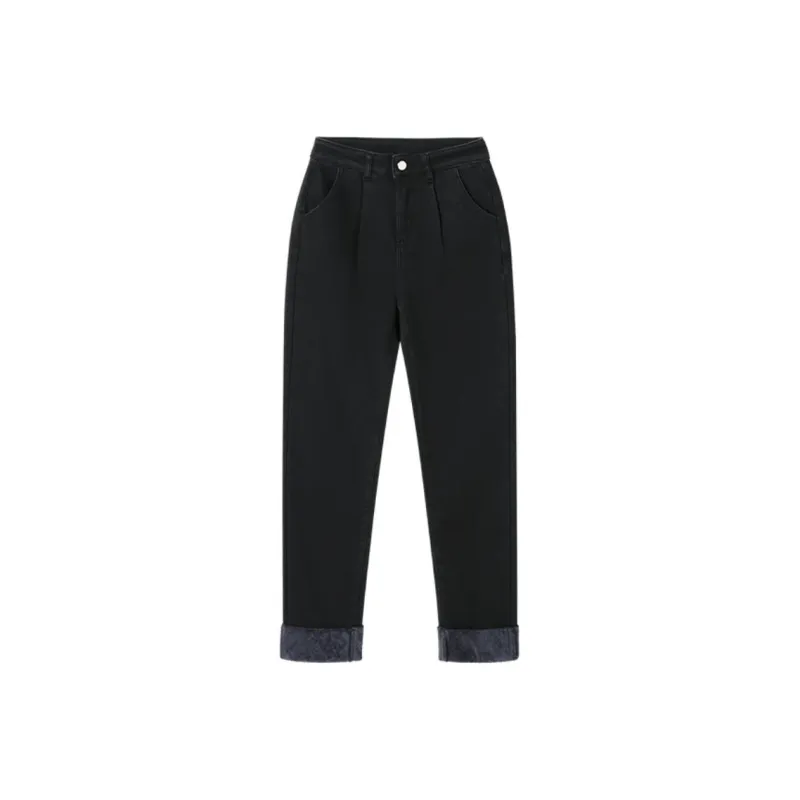 Mo Han Yi Mei Jeans Women's Black-0