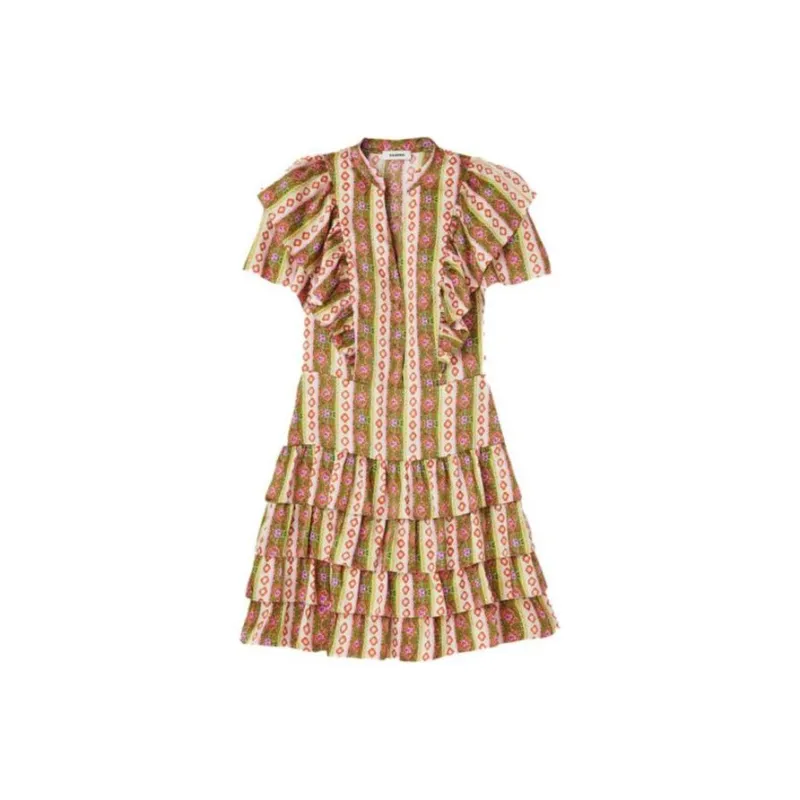 Sandro Short-Sleeved Dresses Women's Multicolor-0